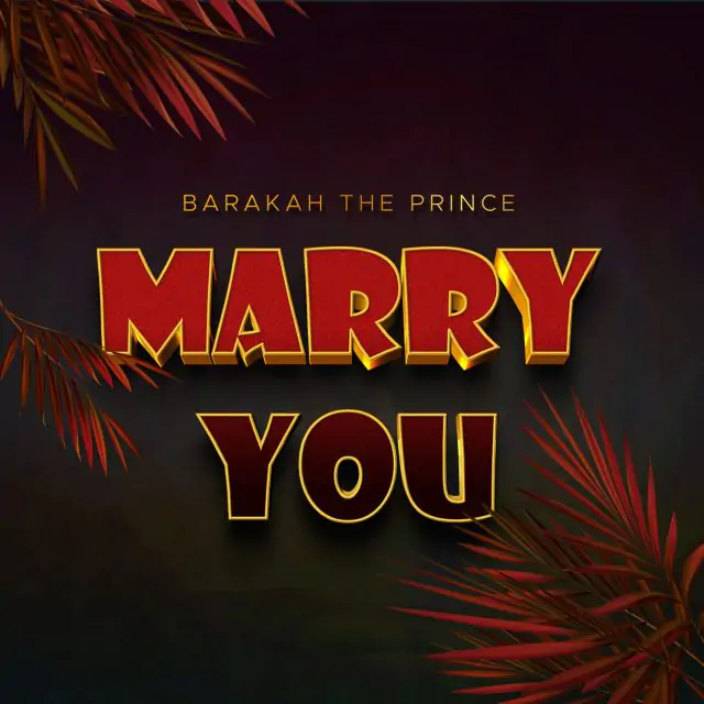 Audio: Barakah The Prince - Marry You (Mp3 Download)
