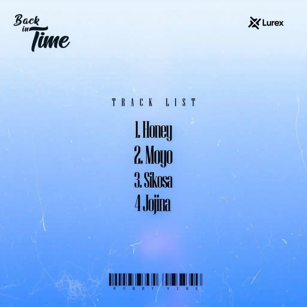 Robby Vibe BACK IN TIME Track List