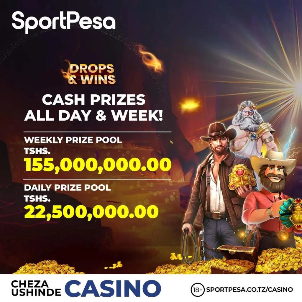 Drops & Wins: Ushindi wa TSH bilioni 5 unakusubiri kwenye SportPesa Kasino