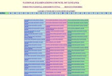 Matokeo ya Kidato cha Pili 2025/2026 (FTNA Results)