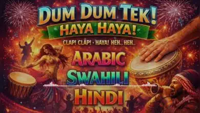 DUM DUM TEK! Haya Haya - Swahili - Arabic - Hindi - AI Song