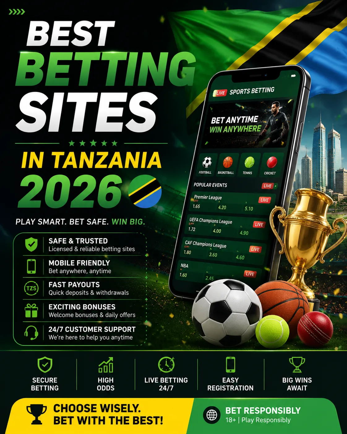 Best Betting Sites in Tanzania 2026 🇹🇿
