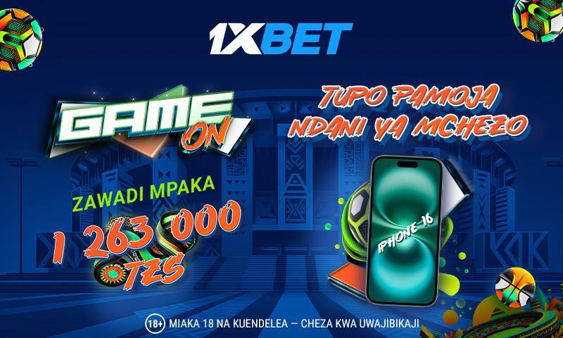 Stay in Game On mode and win super prizes from 1xBet!