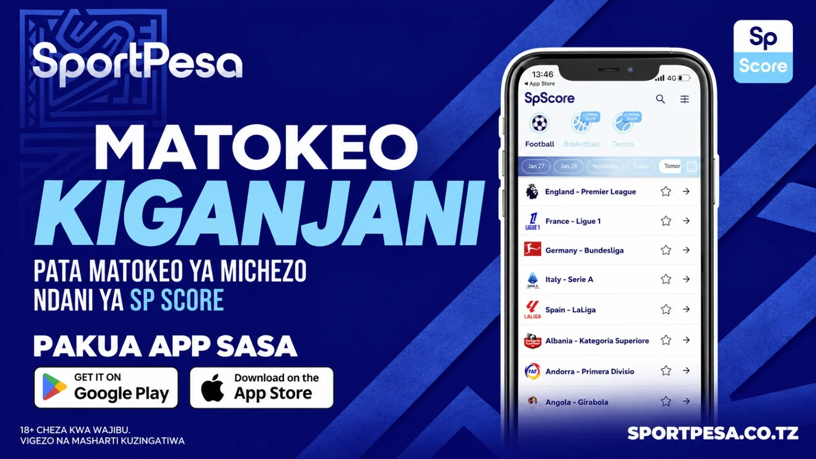 SP Score gives Tanzanian fans live scores, fixtures and stats during the league break